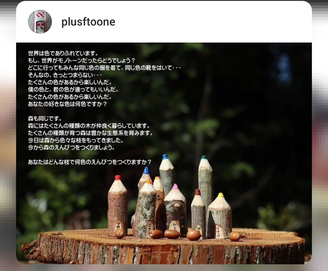 plusftoone 森のえんぴつ紹介画像